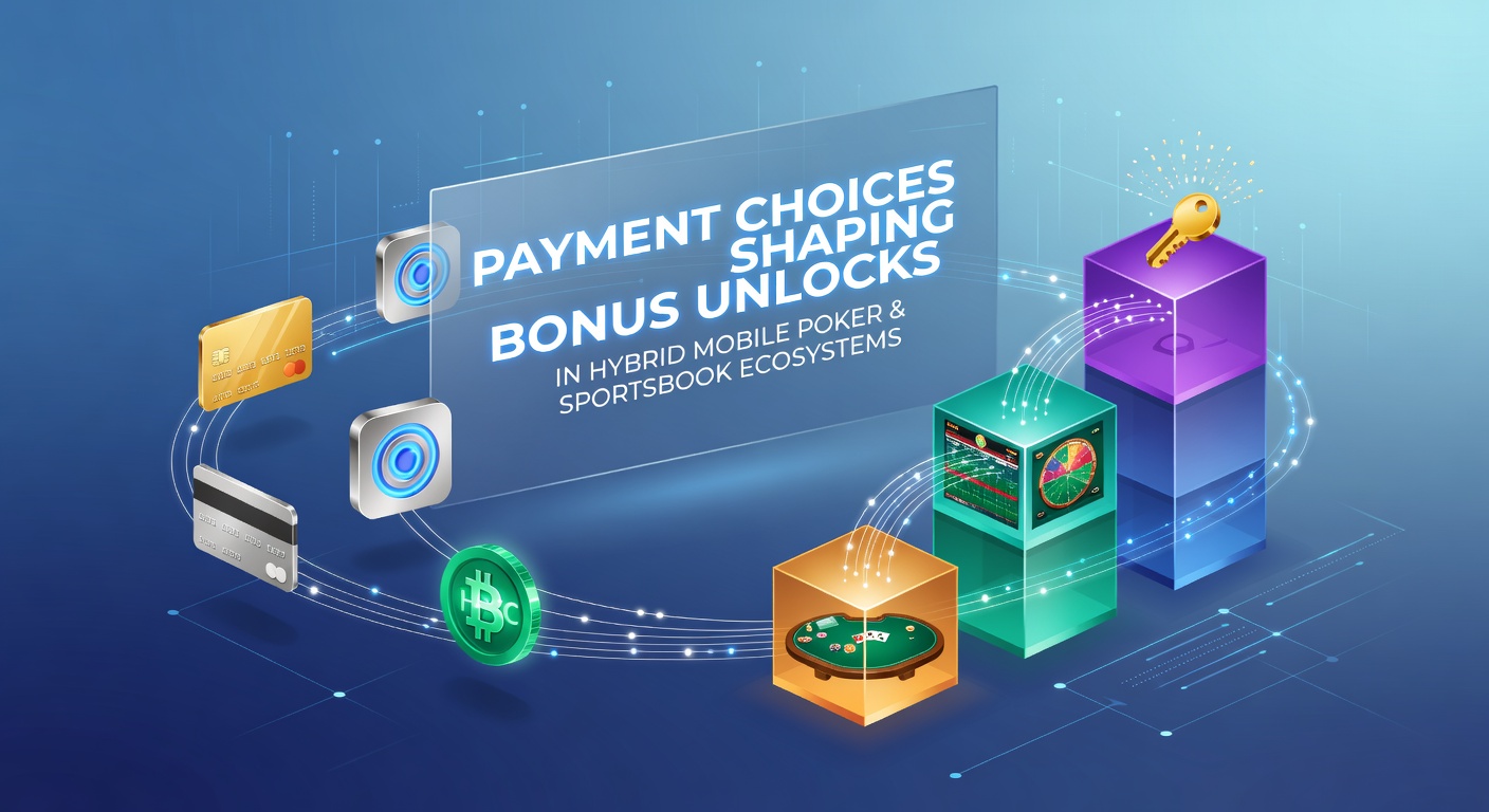 Mobile poker and sportsbook app interface showing payment selection screen with bonus unlock indicators