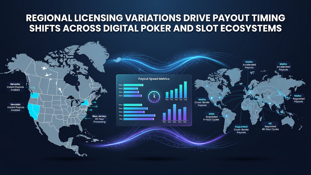 Regional licensing variations influencing digital poker and slot payout timelines